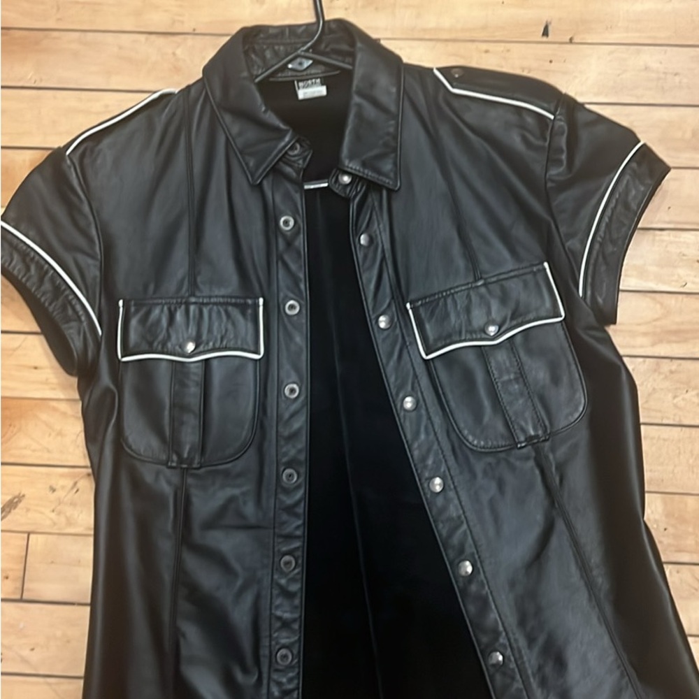 North Bound Leather Black Shirt